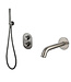 Inbouw badkraan set Effeze Gun Metal met baduitloop en handdouche
