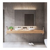 Gliss Design Wastafelblad Topdek Oak Classic 120x46x10cm Melamine (alle opties)