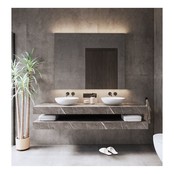 Gliss Design Wastafelblad Topdek Oak Cognac 140x46x10cm Melamine (alle opties)