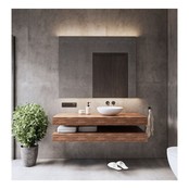 Gliss Design Wastafelblad Topdek Oak Cognac 180x46x10cm Melamine (alle opties)