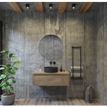 Gliss Design Ares Wastafelonderkast met topblad Ash Gray 100x45x35 cm 1 lade greeploos