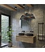 Gliss Design Ares Wastafelonderkast met topblad Ash Gray 120x45x35 cm 2 lade greeploos
