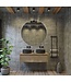 Gliss Design Ares Wastafelonderkast met topblad Ash Gray 120x45x35 cm 2 lade greeploos