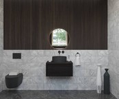 Gliss Design Ares Wastafelonderkast met topblad Charcoal 60x45x35 cm 1 lade greeploos