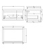 Gliss Design Ares Wastafelonderkast met topblad Charcoal 70x45x35 cm 1 lade greeploos