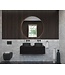 GLISS DESIGN Gliss Design Ares Wastafelonderkast met topblad Charcoal 120x45x35 cm 1 lade greeploos