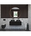 Gliss Design Ares Wastafelonderkast met topblad Charcoal 140x45x35 cm 2 lades greeploos