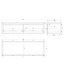 Gliss Design Ares Wastafelonderkast met topblad Charcoal 140x45x35 cm 2 lades greeploos