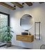 Gliss Design Ares Wastafelonderkast met topblad Castle Brown 100x45x35 cm 1 lade greeploos