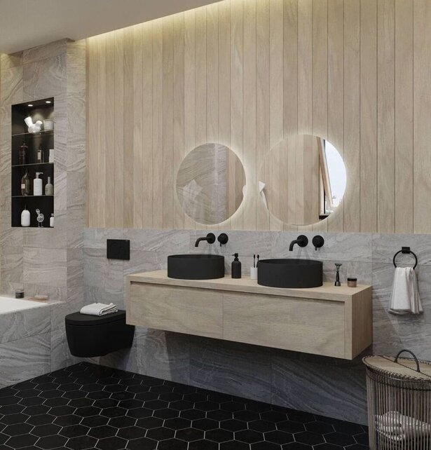 Gliss Design Ares Wastafelonderkast met topblad Corn Silk 160x45x35 cm 2 lades greeploos