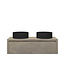 Gliss Design Ares Wastafelonderkast met topblad Corn Silk 120x45x35 cm 1 lade greeploos