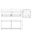 Gliss Design Ares Wastafelonderkast met topblad Corn Silk 120x45x35 cm 1 lade greeploos