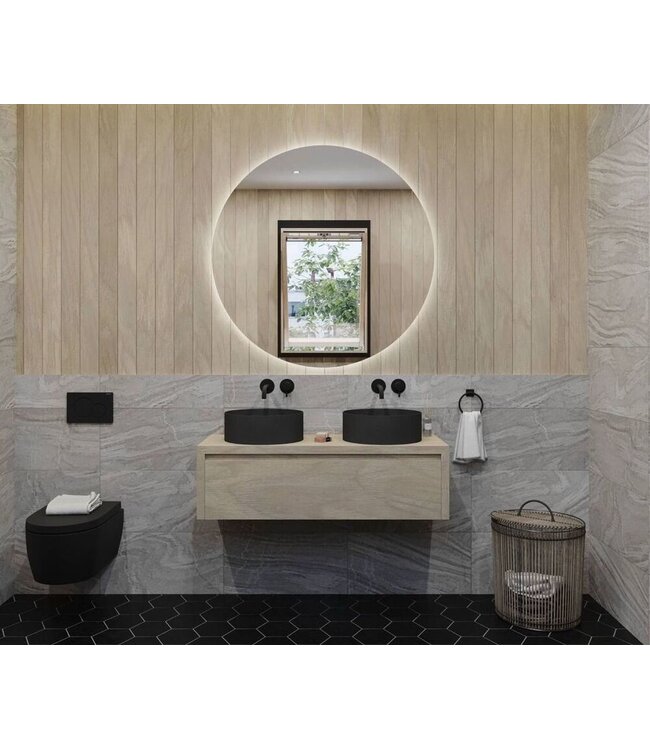 Gliss Design Ares Wastafelonderkast met topblad Corn Silk 100x45x35 cm 1 lade greeploos