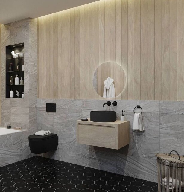 Gliss Design Ares Wastafelonderkast met topblad Corn Silk 60x45x35 cm 1 lade greeploos