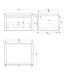 Gliss Design Ares Wastafelonderkast met topblad Corn Silk 60x45x35 cm 1 lade greeploos