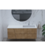Gliss Design Treez Badkamermeubel 140 cm Oak Classic met wastafel Rechts kraangat 0 - 1