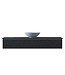 Gliss Design Calypso Onderkast Zwart Eiken 140 cm Badmeubel met topblad