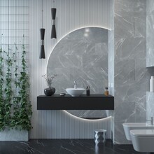 Gliss Design Calypso Onderkast Mat Zwart 140 cm Badmeubel met topblad