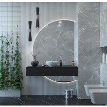 Gliss Design Calypso Onderkast Mat Zwart 140 cm Badmeubel met topblad