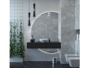 Gliss Design Calypso Onderkast Mat Zwart 120 cm Badmeubel met topblad