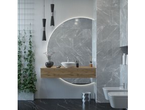 Gliss Design Calypso Onderkast Rustiek Eiken 120 cm Badmeubel met topblad