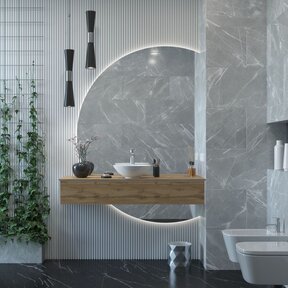 Gliss Design Calypso Onderkast Rustiek Eiken 120 cm Badmeubel met topblad