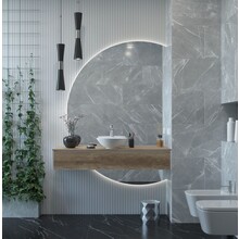 Gliss Design Calypso Onderkast Grijs Eiken 120 cm Badmeubel met topblad