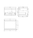 Gliss Design Eros Badkamermeubel met Topblad Zwart Eiken 60cm MDF 1 sofclose lade