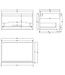Gliss Design Eros Badkamermeubel met Topblad Zwart Eiken 70cm MDF 1 sofclose lade