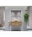 Gliss Design Eros Badkamermeubel met Topblad Rustiek Eiken 120cm MDF 1 sofclose lade