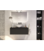 Gliss Design Eros Badkamermeubel met Topblad Mat Zwart 100cm MDF 1 sofclose lade