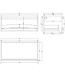 Gliss Design Eros Badkamermeubel met Topblad Mat Zwart 90cm MDF 1 sofclose lade
