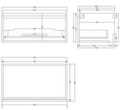 Gliss Design Eros Badkamermeubel met Topblad Mat Wit 80cm MDF 1 sofclose lade