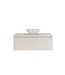 Gliss Design Eros Badkamermeubel met Topblad Mat Wit 120cm MDF 1 sofclose lade