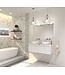 Gliss Design Eros Badkamermeubel met Topblad Mat Wit 140cm MDF 2 sofclose lades