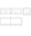 Gliss Design Eros Badkamermeubel met Topblad Mat Wit 140cm MDF 2 sofclose lades
