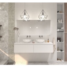 Gliss Design Eros Badkamermeubel met Topblad Mat Wit 180cm MDF 2 sofclose lades