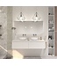 GLISS DESIGN Gliss Design Eros Badkamermeubel met Topblad Mat Wit 180cm MDF 2 sofclose lades