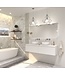 Gliss Design Eros Badkamermeubel met Topblad Mat Wit 180cm MDF 2 sofclose lades