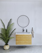 Gliss Design Woodz Natuur Eiken Onderkast met Ribbelfront 100cm