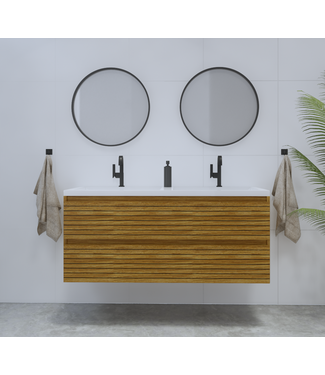 GLISS DESIGN Gliss Design Woodz Natuur Eiken Onderkast met Ribbelfront 120cm