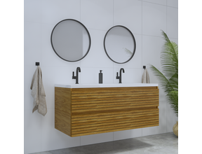 Gliss Design Woodz Natuur Eiken Onderkast met Ribbelfront 140cm