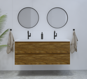 Gliss Design Woodz Castle Brown Onderkast met Ribbelfront 140cm