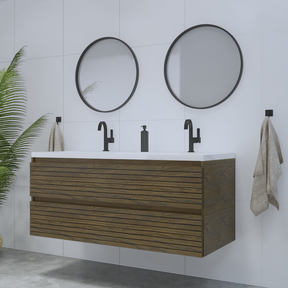 Gliss Design Woodz Ash Gray Onderkast met Ribbelfront 140cm