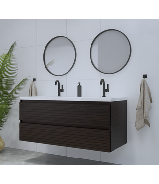 GLISS DESIGN Gliss Design Woodz Charcoal Onderkast met Ribbelfront 140cm