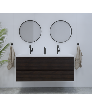 GLISS DESIGN Gliss Design Woodz Charcoal Onderkast met Ribbelfront 120cm