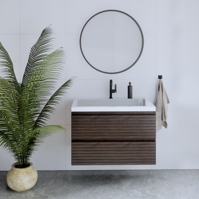 Gliss Design Woodz Charcoal Onderkast met Ribbelfront 100cm