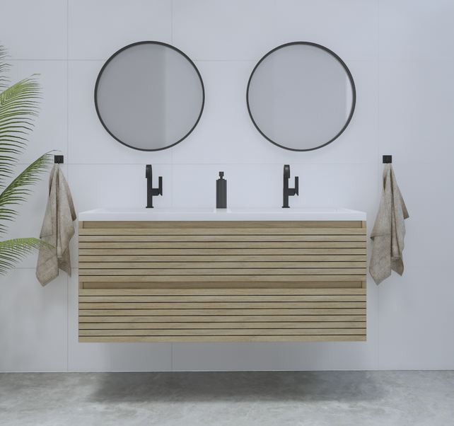 Gliss Design Woodz Corn Silk Onderkast met Ribbelfront 120cm