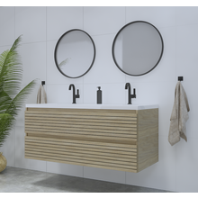 Gliss Design Woodz Charcoal Onderkast met Ribbelfront 140cm