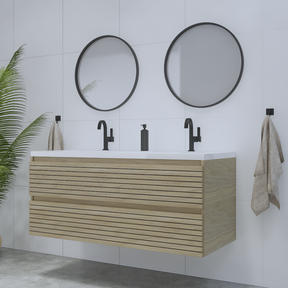 Gliss Design Woodz Charcoal Onderkast met Ribbelfront 140cm